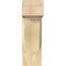 Ekena Millwork Traditional Block Rough Sawn Bracket w/ Offset Brace, Douglas Fir, 8"W x 18"D x 26"H BKT0806X18X26TRA05RDF - alternate 4